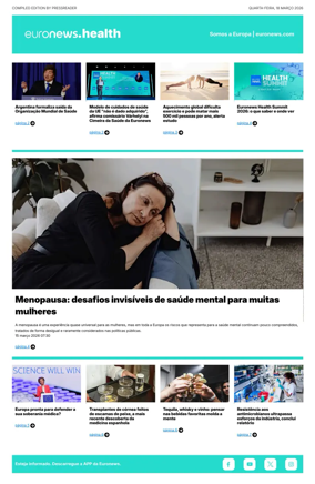 Cover of Euronews Health (Portuguese)