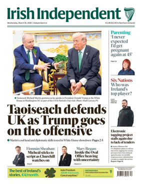 Cover of Irish Independent