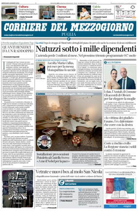 Cover of Corriere del Mezzogiorno (Puglia)
