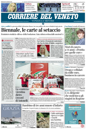 Cover of Corriere del Veneto (Venezia e Mestre)