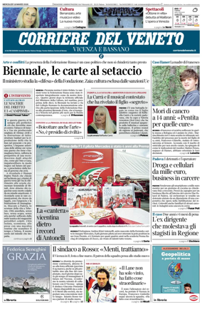 Cover of Corriere del Veneto (Vicenza e Bassano)