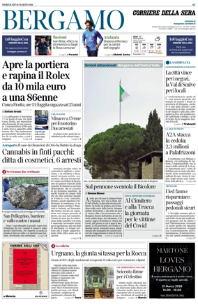 Cover of Corriere della Sera (Bergamo)