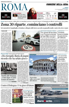 Cover of Corriere della Sera (Roma)