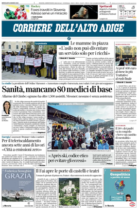 Cover of Corriere dell'Alto Adige