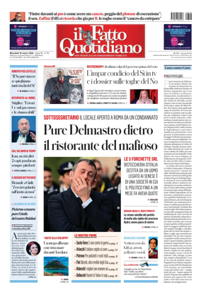 Cover of Il Fatto Quotidiano