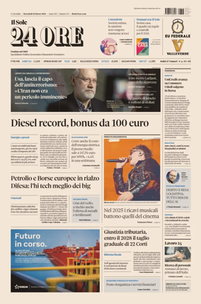 Cover of Il Sole 24 Ore