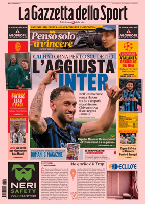 Cover of La Gazzetta dello Sport