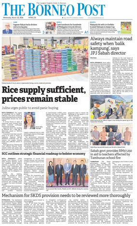 Cover of The Borneo Post (Sabah)