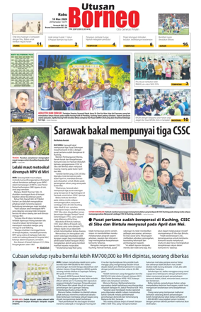 Cover of Utusan Borneo (Sarawak)