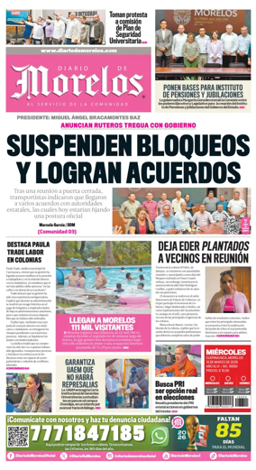 Cover of Diario de Morelos