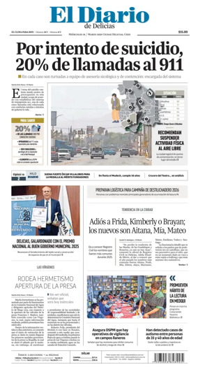 Cover of El Diario de Delicias