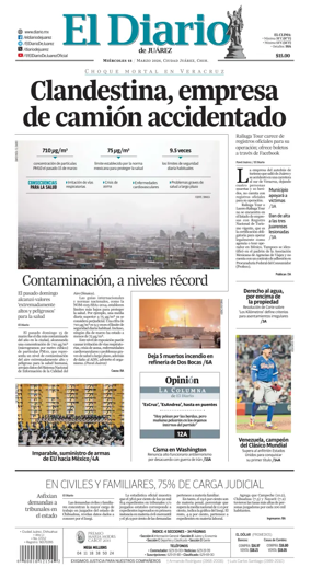 Cover of El Diario de Juarez