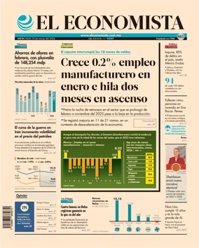 Cover of El Economista (Mexico)