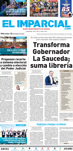 Cover of El Imparcial