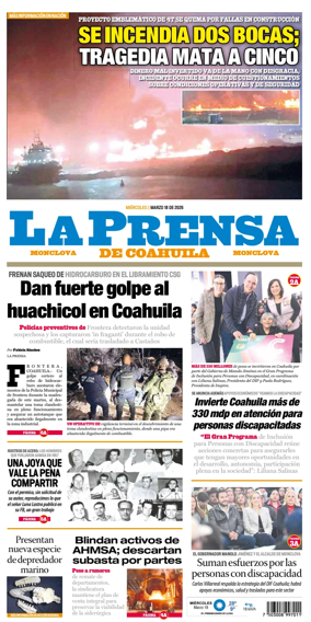 Cover of La Prensa de Coahuila