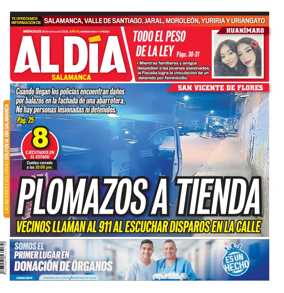 Cover of Periodico Al Dia (Salamanca)
