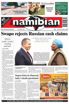 Cover of The Namibian