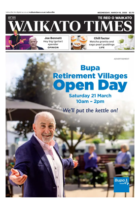 Cover of Waikato Times