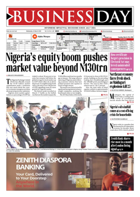 Cover of Business Day (Nigeria)