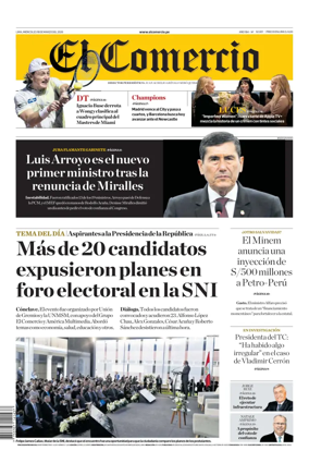 Cover of Diario El Comercio