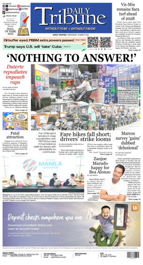Cover of Daily Tribune (Philippines)