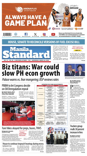 Cover of Manila Standard