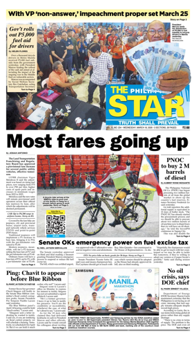Cover of The Philippine Star