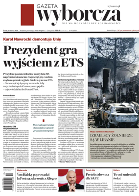 Cover of Gazeta Wyborcza