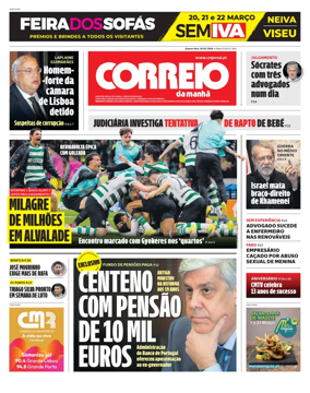 Cover of Correio da Manha