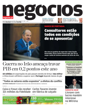 Cover of Jornal de Negocios