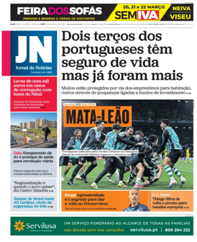Cover of Jornal de Noticias