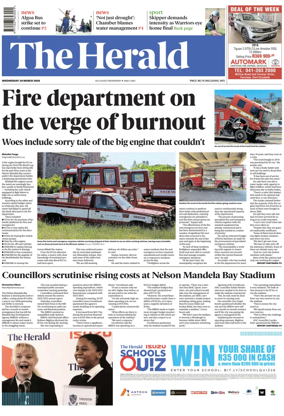 Cover of The Herald (South Africa)