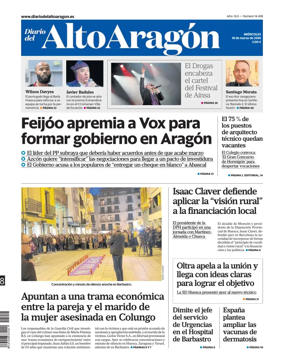 Cover of Diario del Alto Aragon