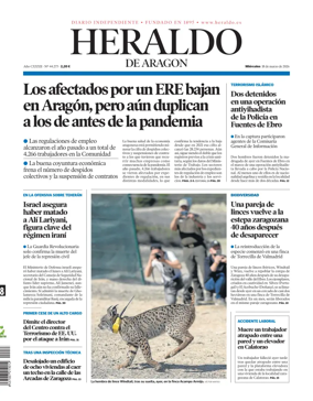 Cover of Heraldo de Aragon