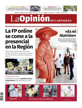 Cover of La Opinion de Murcia (Cartagena)