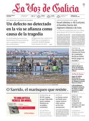 Cover of La Voz de Galicia (Arousa)