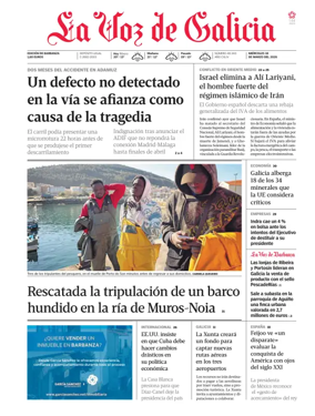 Cover of La Voz de Galicia (Barbanza)