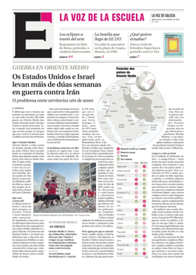 Cover of La Voz de Galicia (Carballo) - La Voz de la Escuela