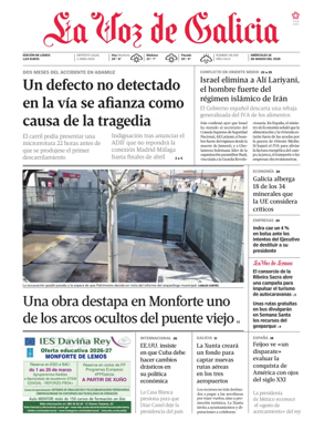 Cover of La Voz de Galicia (Monforte)