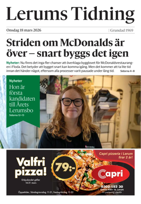 Cover of Lerums Tidning