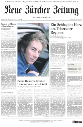 Cover of Neue Zurcher Zeitung