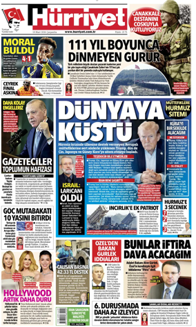 Cover of Hurriyet