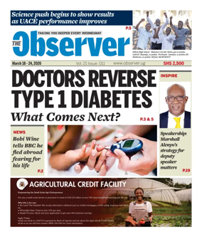Cover of The Observer (Uganda)