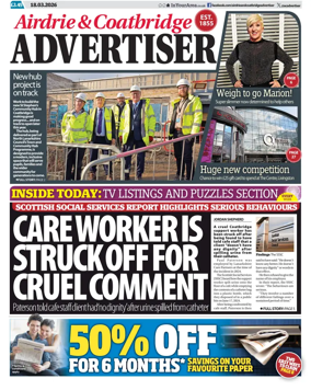 Cover of Airdrie & Coatbridge Advertiser