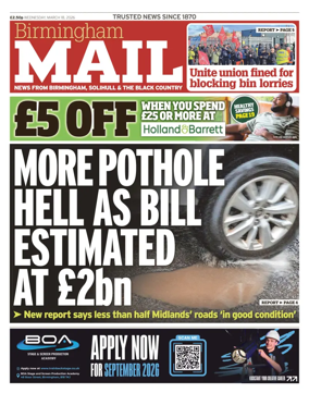 Cover of Birmingham Mail