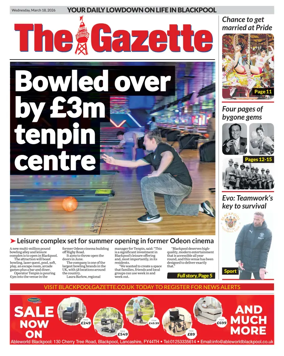 Cover of Blackpool Gazette