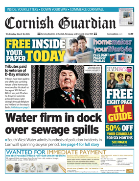 Cover of Cornish Guardian (Newquay & the North Coast)