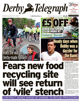 Cover of Derby Telegraph