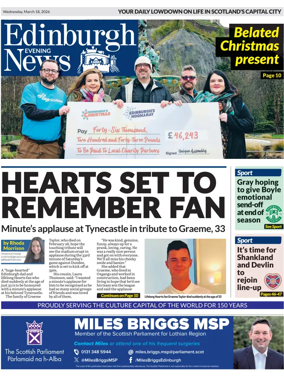 Cover of Edinburgh Evening News