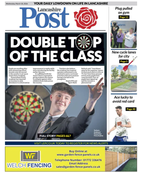 Cover of Lancashire Evening Post